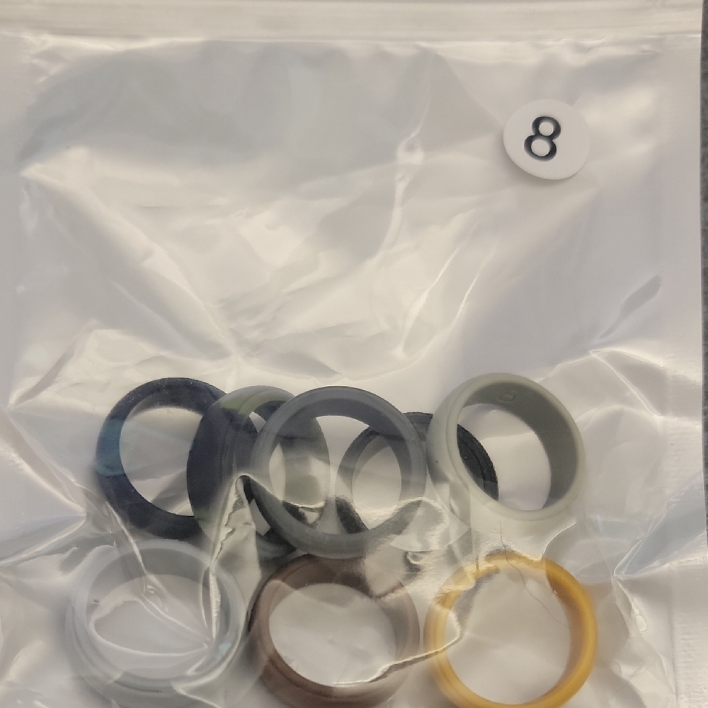 Set of Silicone Rings in Various Colors